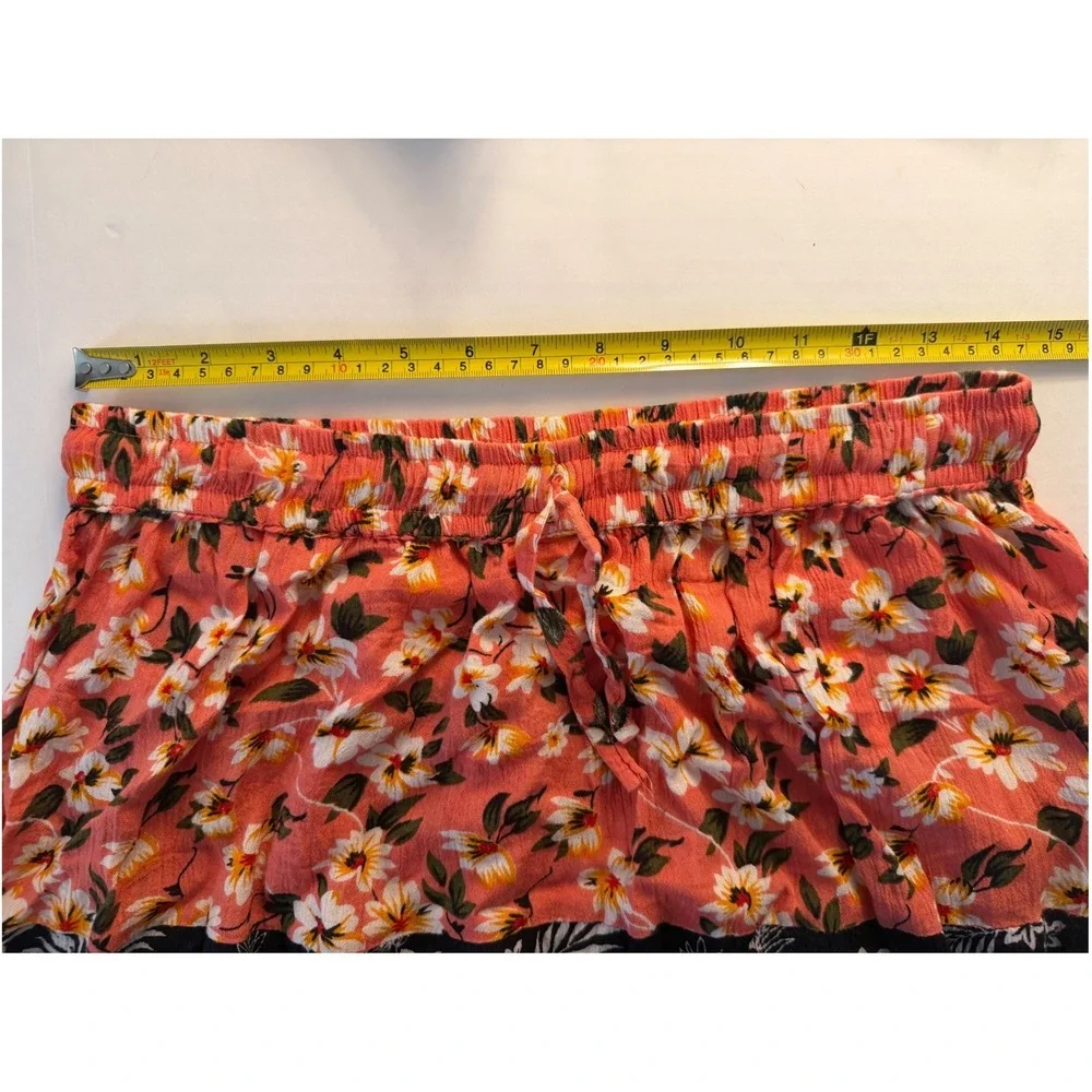 Boho Hippie Jackpot Skirt One Size Multicolor Floral Tiered Maxi Geometric Long